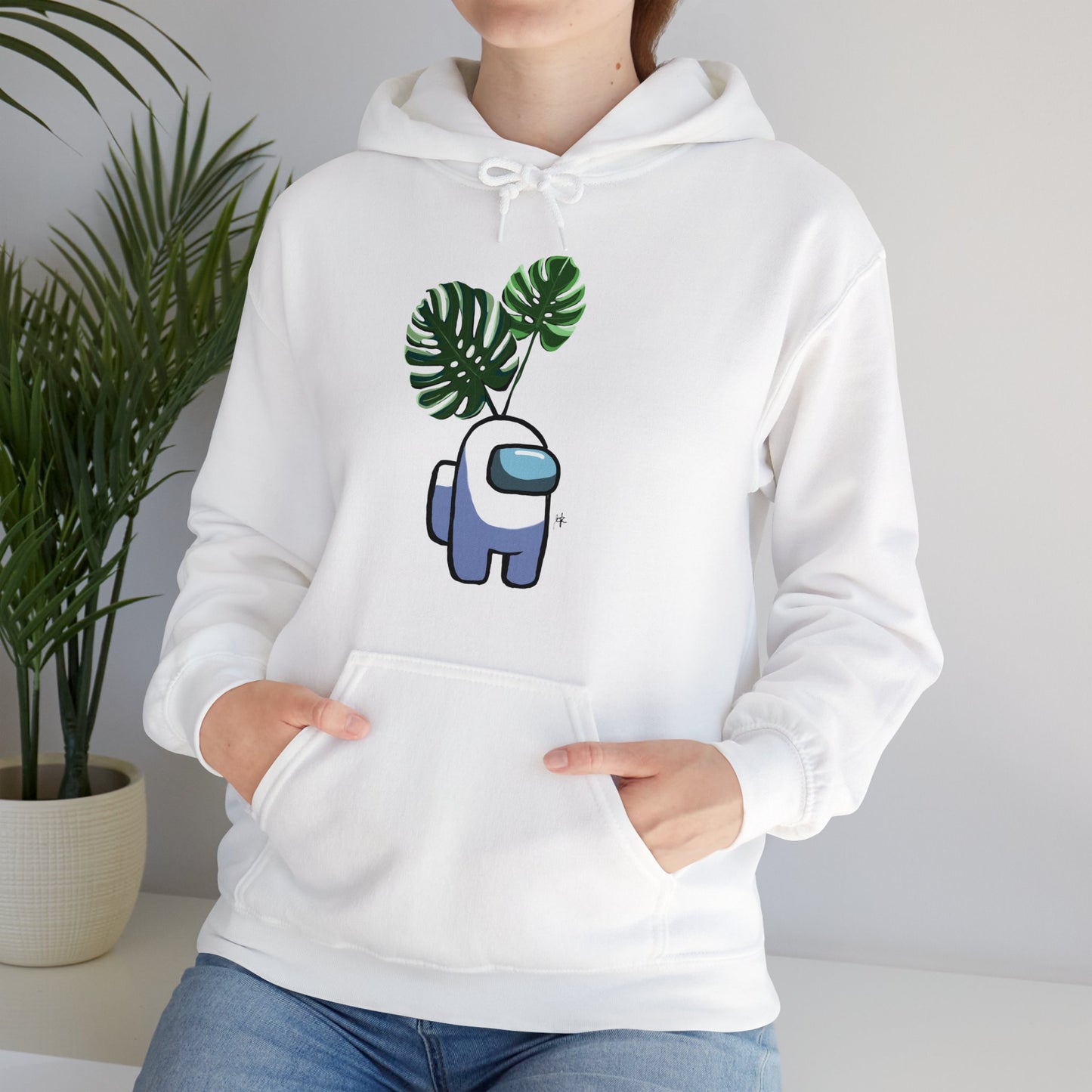 Among Us Monstera Unisex Heavy Blend™ Hooded Sweatshirt