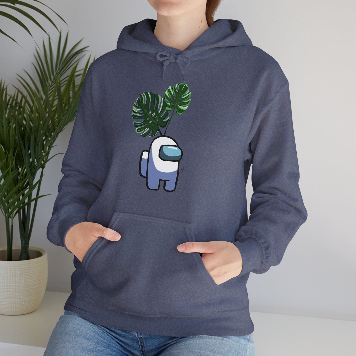 Among Us Monstera Unisex Heavy Blend™ Hooded Sweatshirt