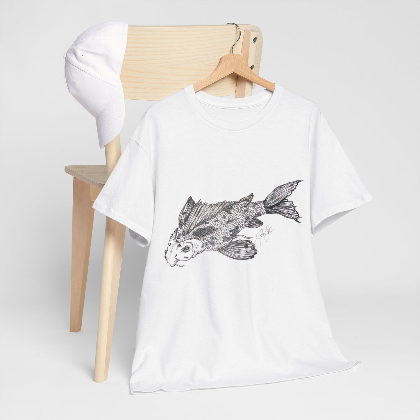 Koi Fish Unisex Heavy Cotton Tee