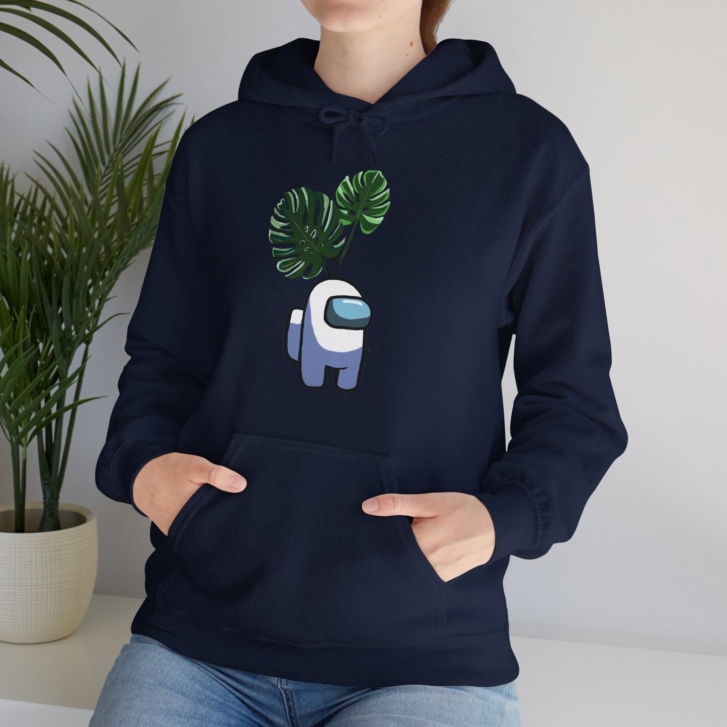 Among Us Monstera Unisex Heavy Blend™ Hooded Sweatshirt