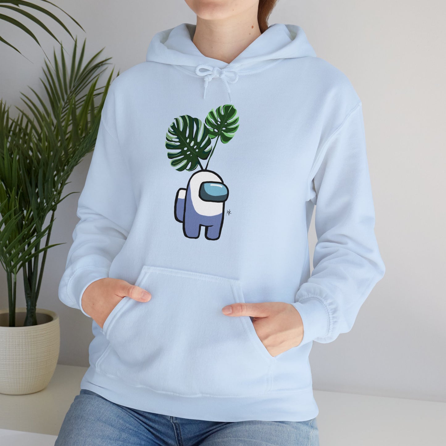 Among Us Monstera Unisex Heavy Blend™ Hooded Sweatshirt