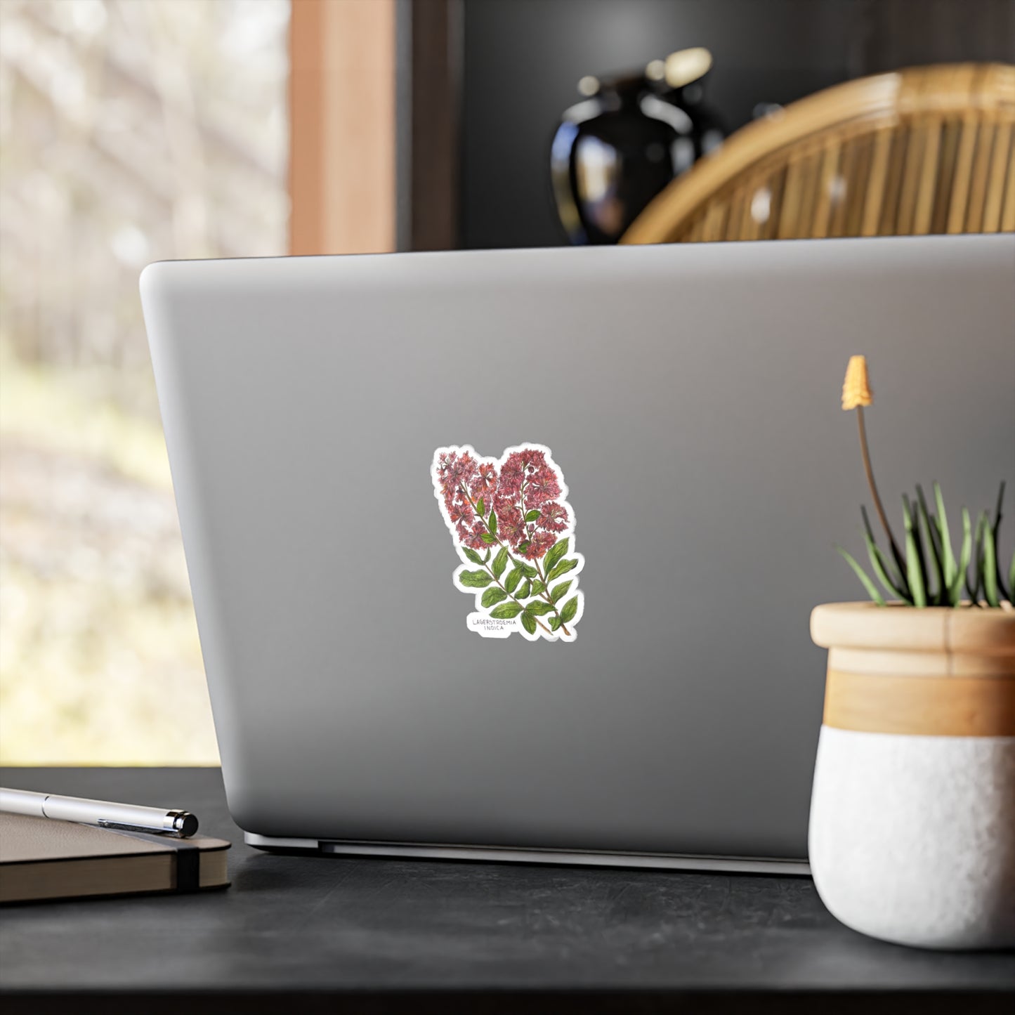 Lagerstroemia Indica Kiss-Cut Sticker