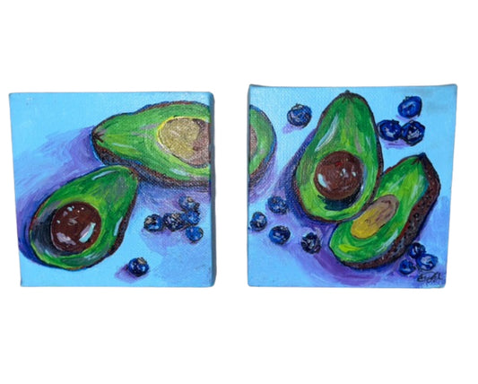 Avocado & Blubs Original Artwork