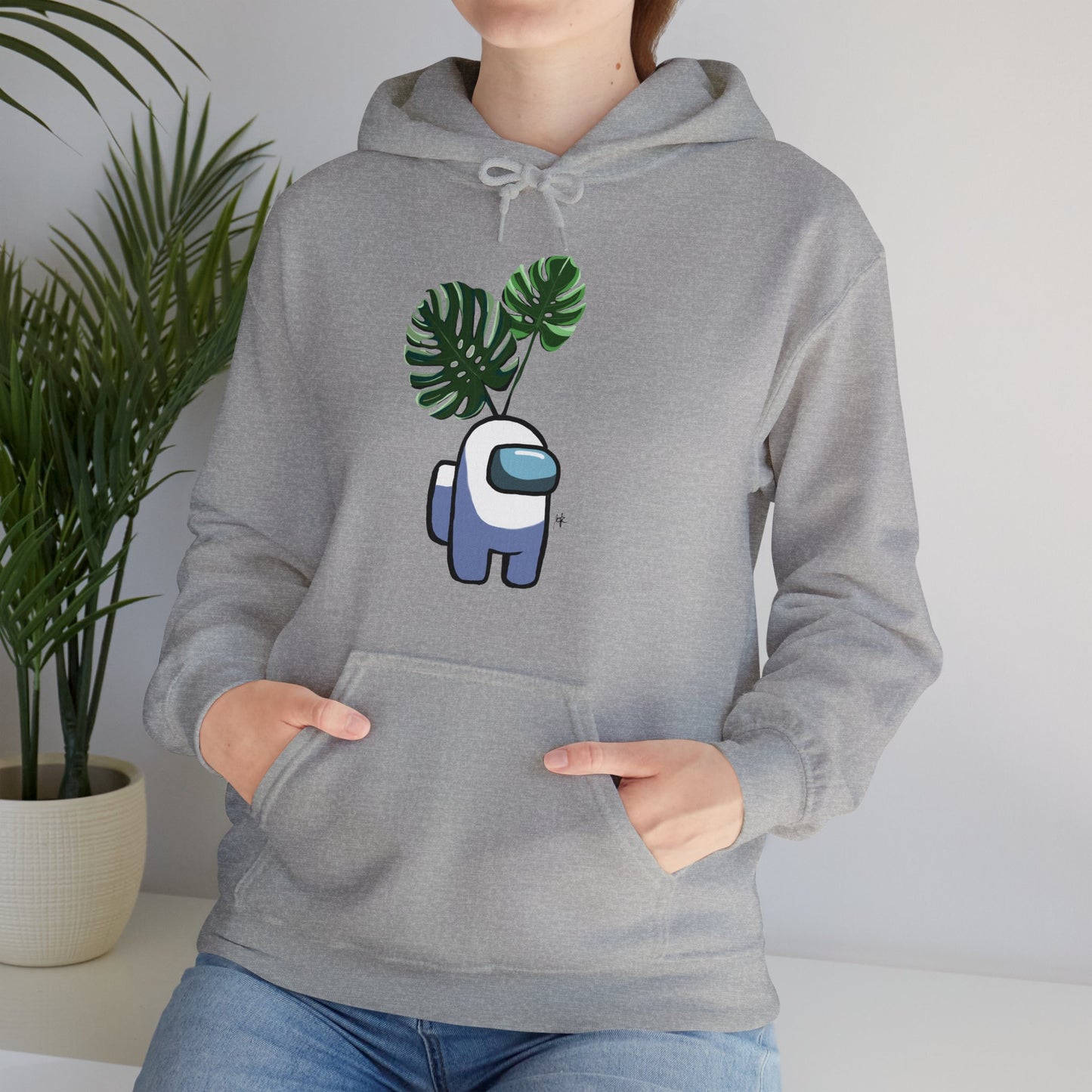 Among Us Monstera Unisex Heavy Blend™ Hooded Sweatshirt