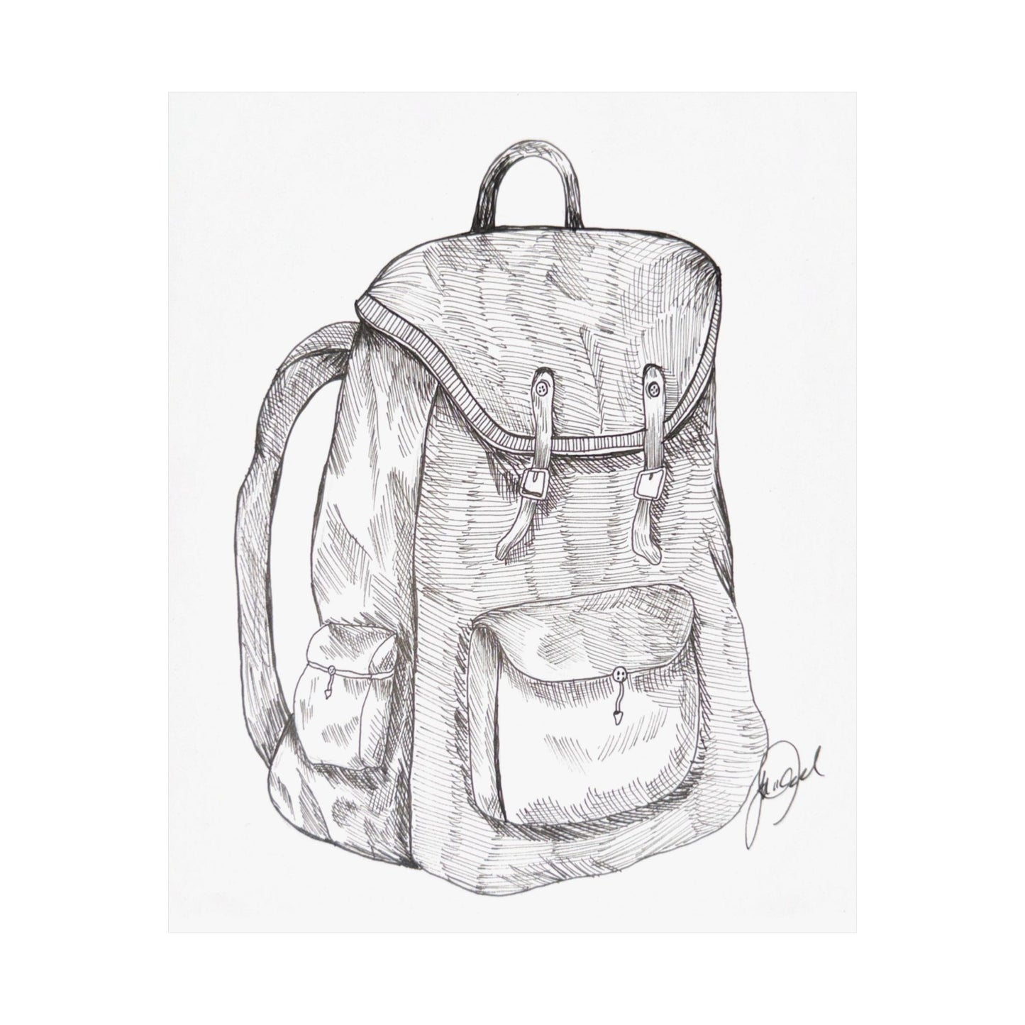 inktober day 1: backpack print